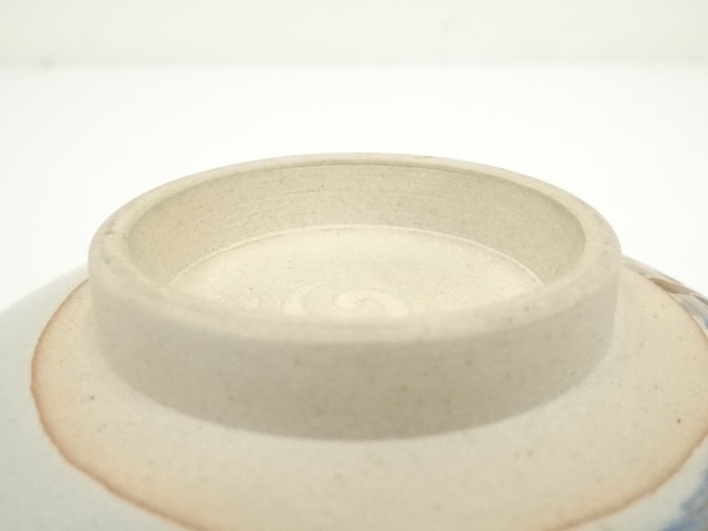 赤絵海老茶碗　膳所焼岩崎新定造　茶道具 赤絵海老茶碗 膳所焼岩崎新定造 茶道具